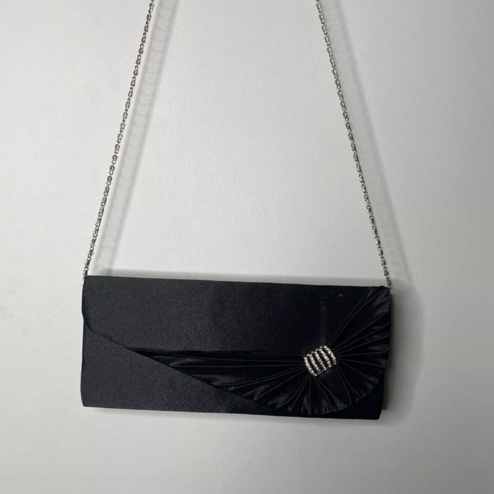 4/$35 Viola Evening Bag Rhinestones Bow Chain